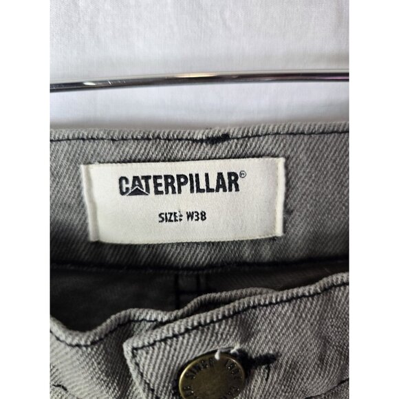 CAT Premium Scribbler-Detailed Carpenter Jeans Size 38- NWT- RETAILS $348 - Picture 4 of 9